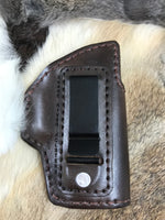 IWB Leather Holster for Sig Sauer P365 X-Macro Optics Ready