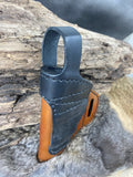 Avenger style leather holster fits Sig Sauer P365 X-Macro Safety Strap