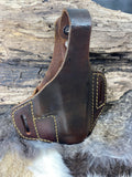 Leather Holster fits Glock 19x Pancake style leather holster with Thumb Break