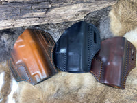 Leather Holster for Sig Sauer P365 X-Macro Pancake style leather holster No Sweat Guard