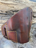 Leather Holster for Sig Sauer P365 X-Macro Pancake style leather holster No Sweat Guard