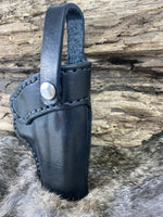 Taco Style Leather Holster with a Strap for Glock 42