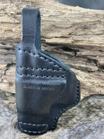 Avenger Style Leather Holster with a Strap for Glock 43x