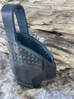 Avenger Style Leather Holster with a Strap for Glock 43x