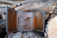 Minimalist Tri Fold Leather Wallet - Hoffmann Leather Works
