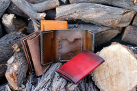 Minimalist Tri Fold Leather Wallet - Hoffmann Leather Works
